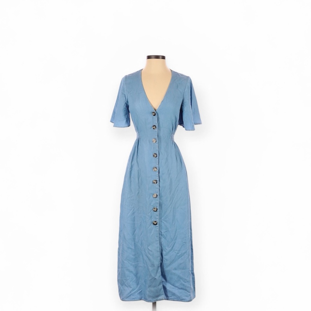 ZARA Maxi Dress in Light Blue
